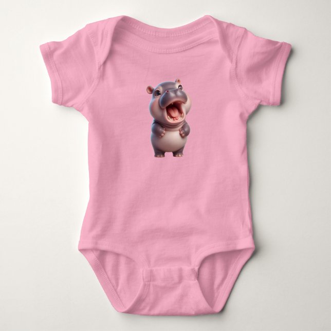 Body Hippopotame de bébé Hippopotame Cute Chibi (Devant)