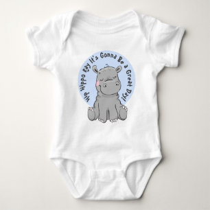 Body Hippopotame heureux de rayon d'hippopotame de