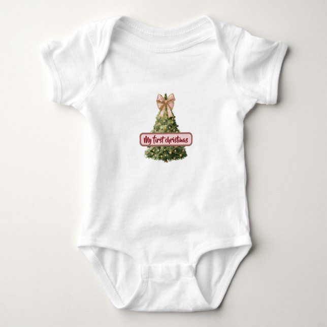 Body Holiday Bodysuit for Baby – Very First Christmas (Devant)