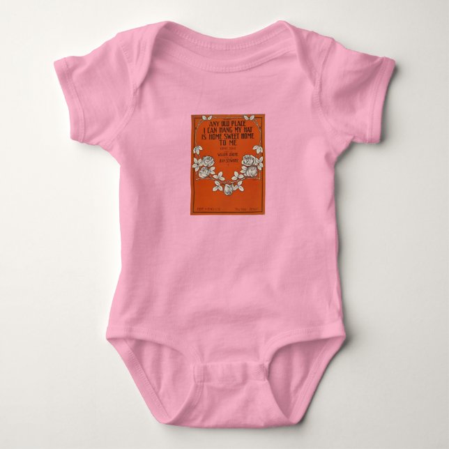 Body Home Sweet Home - Bébé snap T - Orange (Devant)