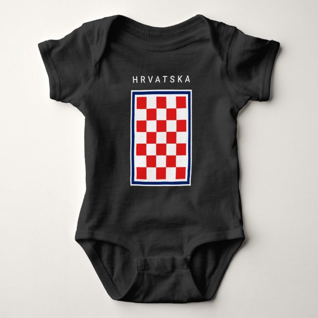 Body Hrvatska Checker Blue Border (Devant)