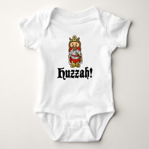 Body HUZZAH ! T-shirt de combinaison de bébé du Roi