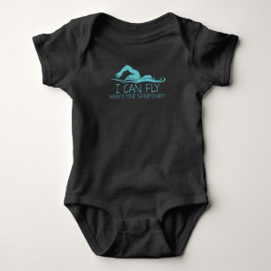 Body I Can Fly Whats Your Superpower - Funny Swimmer