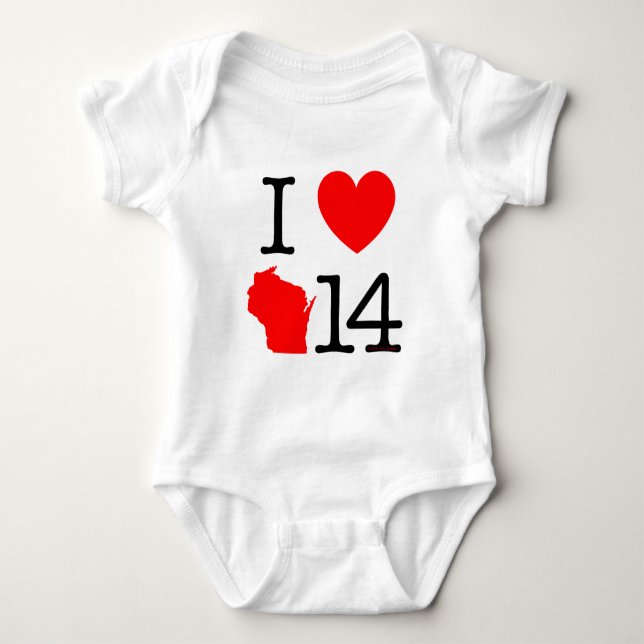 Body I coeur le Wisconsin 14 (Devant)