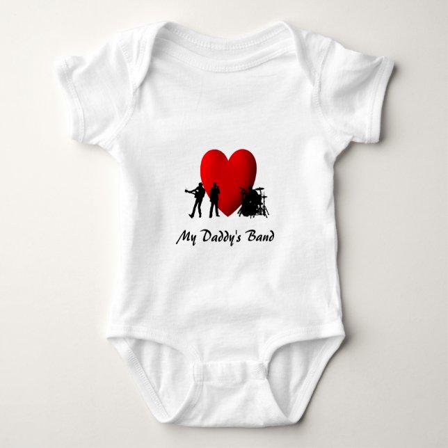 Body I Heart Rock & Roll Baby Bodysuit (Devant)