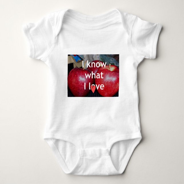 Body "I Know What I Love" - Design à thème Apple (Devant)