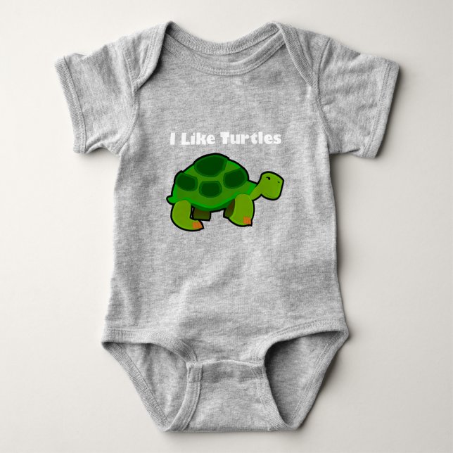Body I Like Turtles - Bodysuit Baby Jersey (Devant)