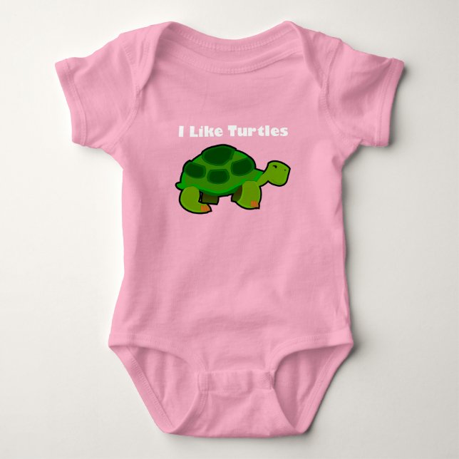 Body I Like Turtles - Bodysuit Baby Jersey (Devant)
