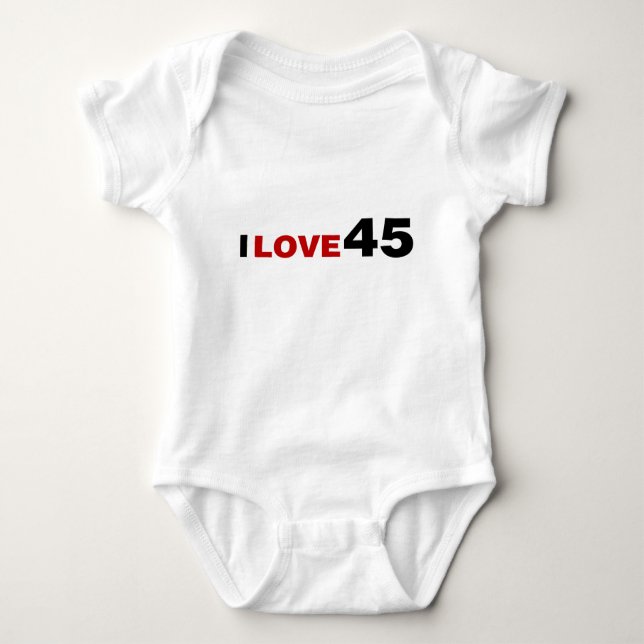 Body I Love 45 Baby Bodysuit (Devant)