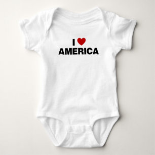 Body I Love America Baby Bodysuit