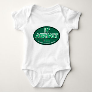 Body I Love Asphalt Un Pièce Bodysuit Bébé - Blanc