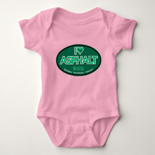 Body I Love Asphalt Un Pièce Bodysuit Bébé - Rose