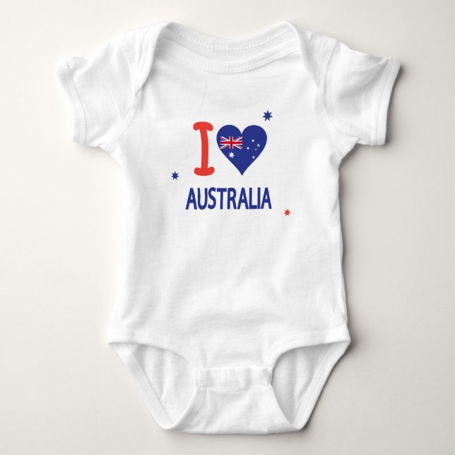 Body I LOVE AUSTRALIA Happy Australia Day 26 janvier (Devant)