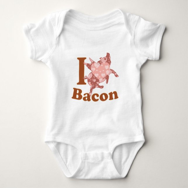 Body I LOVE BACON vol porc (Devant)
