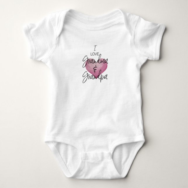 Body I LOVE GRANDMA baby one-piece Baby Bodysuit (Devant)