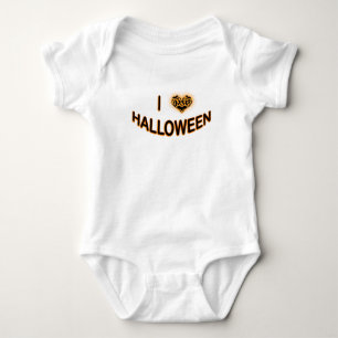 Body I Love Halloween (Batty Love Heart) Orange