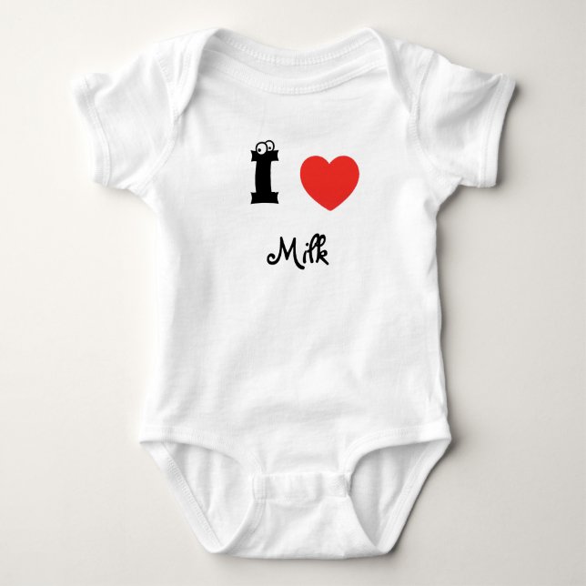 Body I love milk romper (Devant)