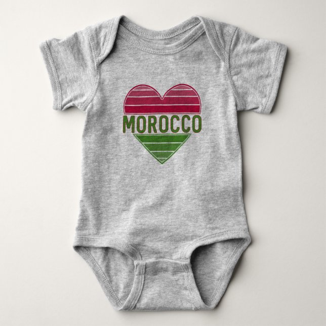 Body I Love Morocco, coeur marocain (Devant)