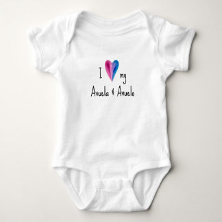 Body I Love My Avuela et Avuelo Baby Bodysuit