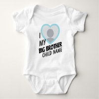 i Love my Big Brother double face photo et texte