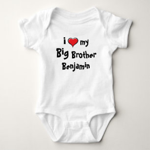 Body i Love my Big Brother personnalisées Baby Bodysui