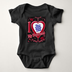 Body I Love My Boyfriend Photo Red Hearts Black