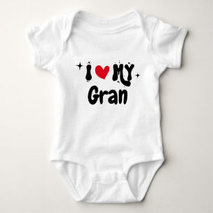 Body I Love My Gran Retro Stars Personnalisable Nouveau