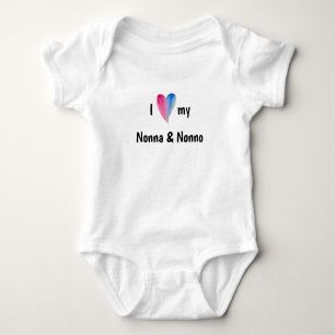 Body I Love My Nonna and Nonno Baby Bodysuit