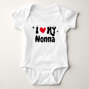 Body I Love My Nonna Retro Stars Personnalisable Nouvea