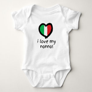 Body I Love My Nonno Italien Baby Bodysuit Chemise
