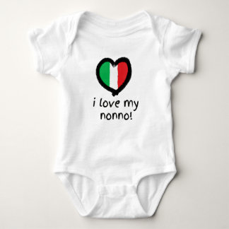Body I Love My Nonno Italien Baby Bodysuit Chemise