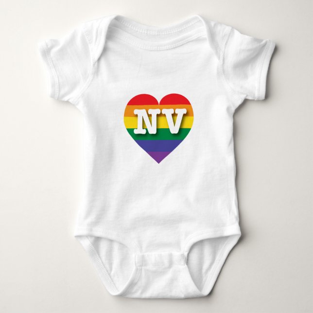 Body I Love Nevada Rainbow Heart (Devant)