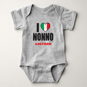 Body I LOVE NONNO Italien Baby Bodysuit