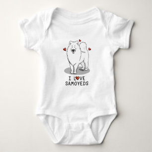 Body I Love Samoyeds - Mignonne chien