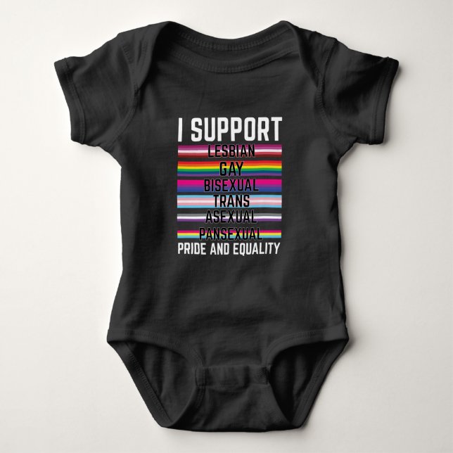 Body I Support Lesbian Gay Bisexual Trans Asexual Panse (Devant)