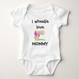 Body I Wheelie Love Mommy Motocross Baby Bodysuit