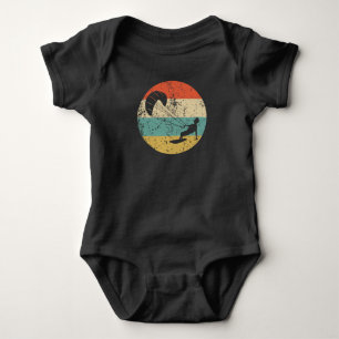 Body Icône de Kite Surfer Retro Kite Surfing