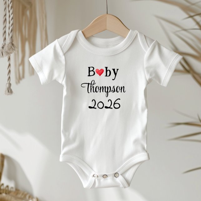 Body Idée d'annonce de grossesse, personnalisée avec no (Pregnancy announcement idea, cute baby bodysuit )