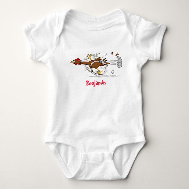 Body Illustration amusante de poulet cool (Devant)
