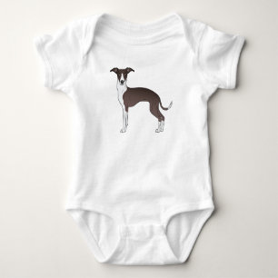 Body Illustration de chien italien gris et blanc