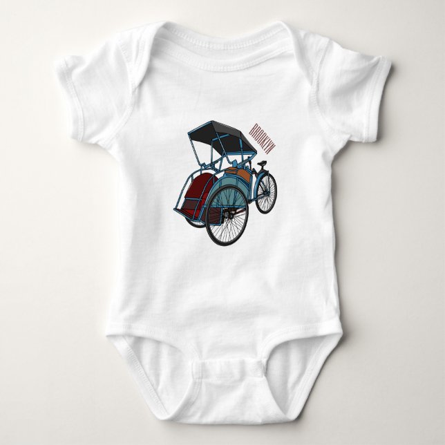 Body Illustration de cyclo-pousse (Devant)