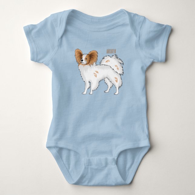 Body Illustration de dessin pour chien de Papillon (Devant)