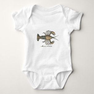 Body Illustration de homard vintage : Damassé côtier