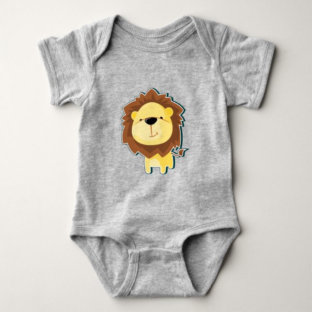 Body Illustration de lion mignon (Devant)