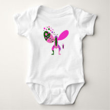 Illustration de papillon de fleur heureuse