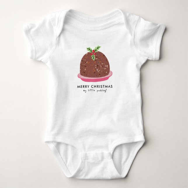 Body Illustration de pudding moderne de Noël joyeux (Devant)