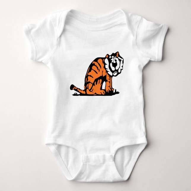 Body Illustration de tigre dessinée à la main (Devant)