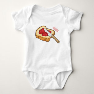 Body Illustration du pain et de la confiture
