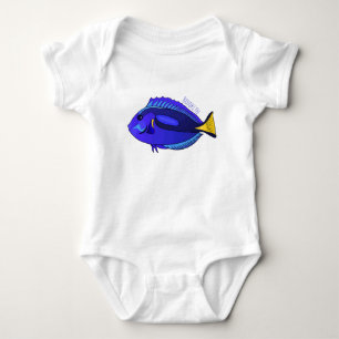 Body Illustration du poisson de la cuve bleue