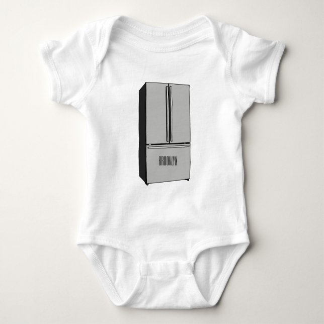 Body Illustration du réfrigérateur de porte française (Devant)